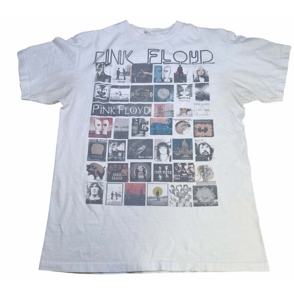 Vtg Y2K Pink Floyd Album Art T-Shirt Optima Cotton Wear Sz M Rock Collector Art